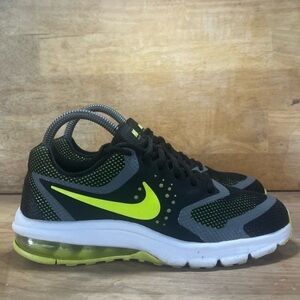 Nike Max Premiere Womens Size 6.5 (5Y) Running Shoes Black Yellow 716791-003